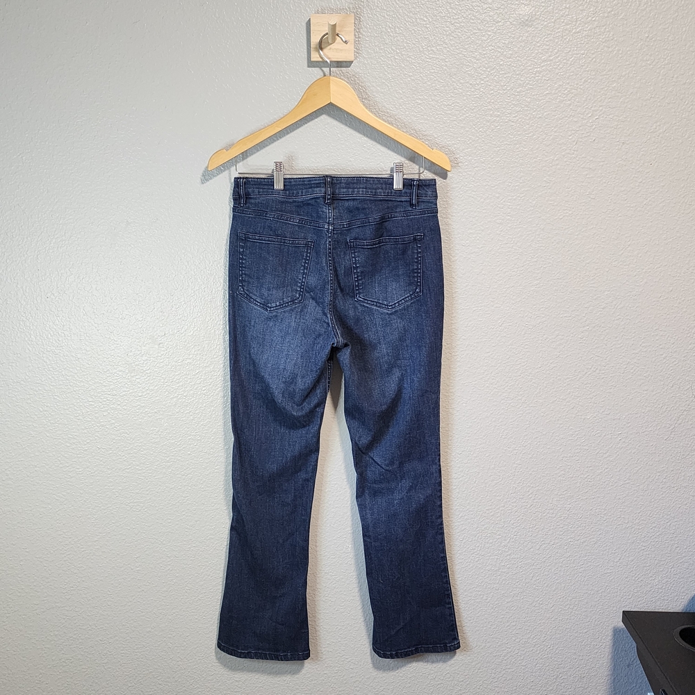 J. Jill Dark Blue Flare Jeans - Picture 2 of 8